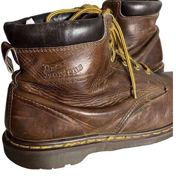 DR MARTENS Brown Boots Made In England 6 Hole Fits Mens 12.5 VINTAGE main image 7